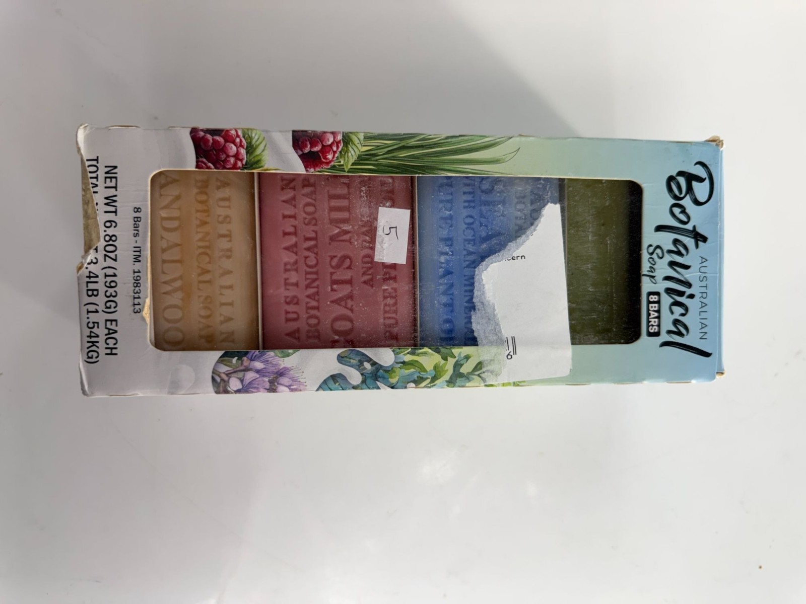 Botanical Australian Soap Gift Set 7 Bars Natural Soap Collection Lemongrass Goa