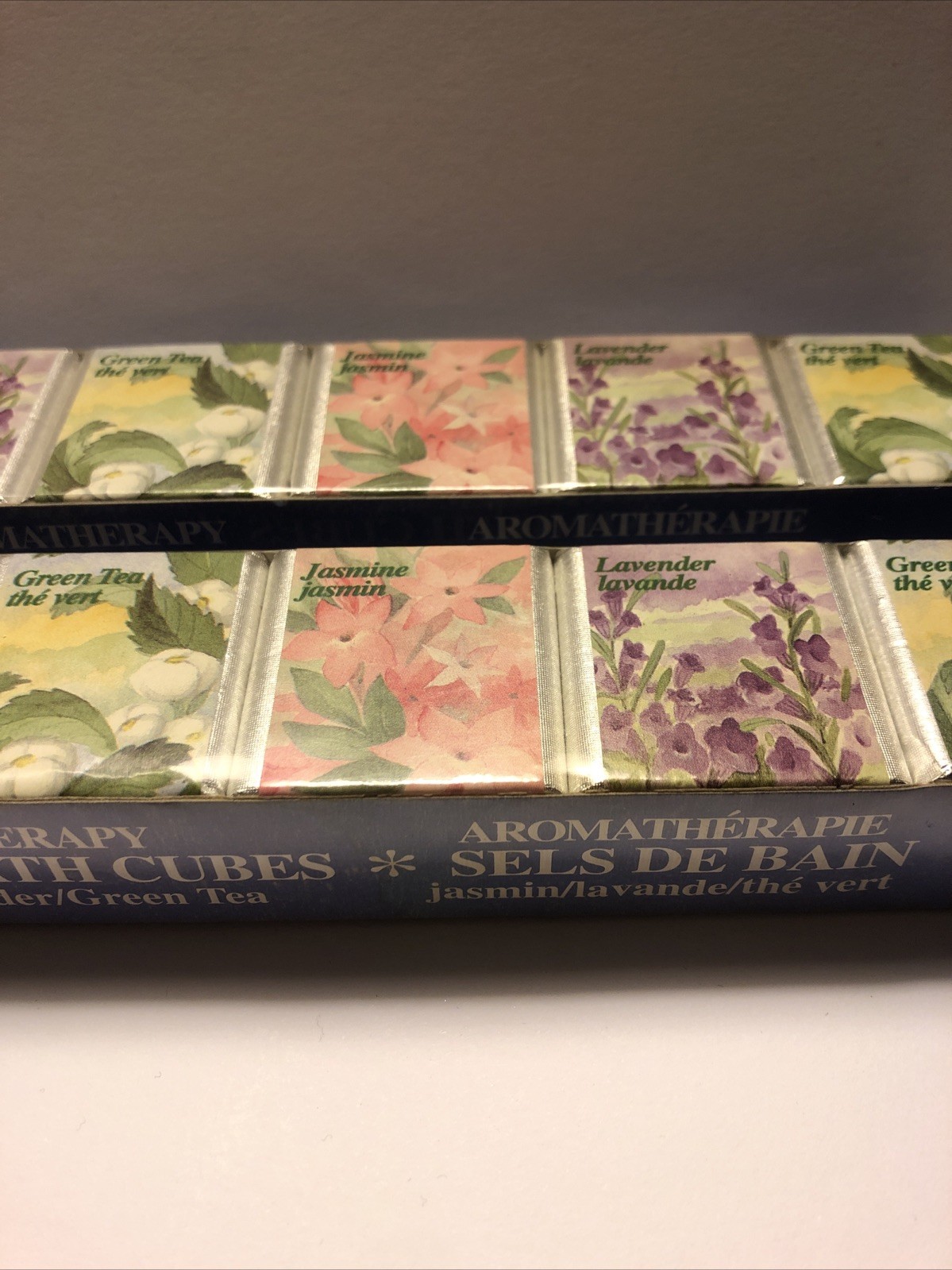 Delagar English Bath Cubes Made England Set of 6 x 2 = 12 Floral Scents Sealed