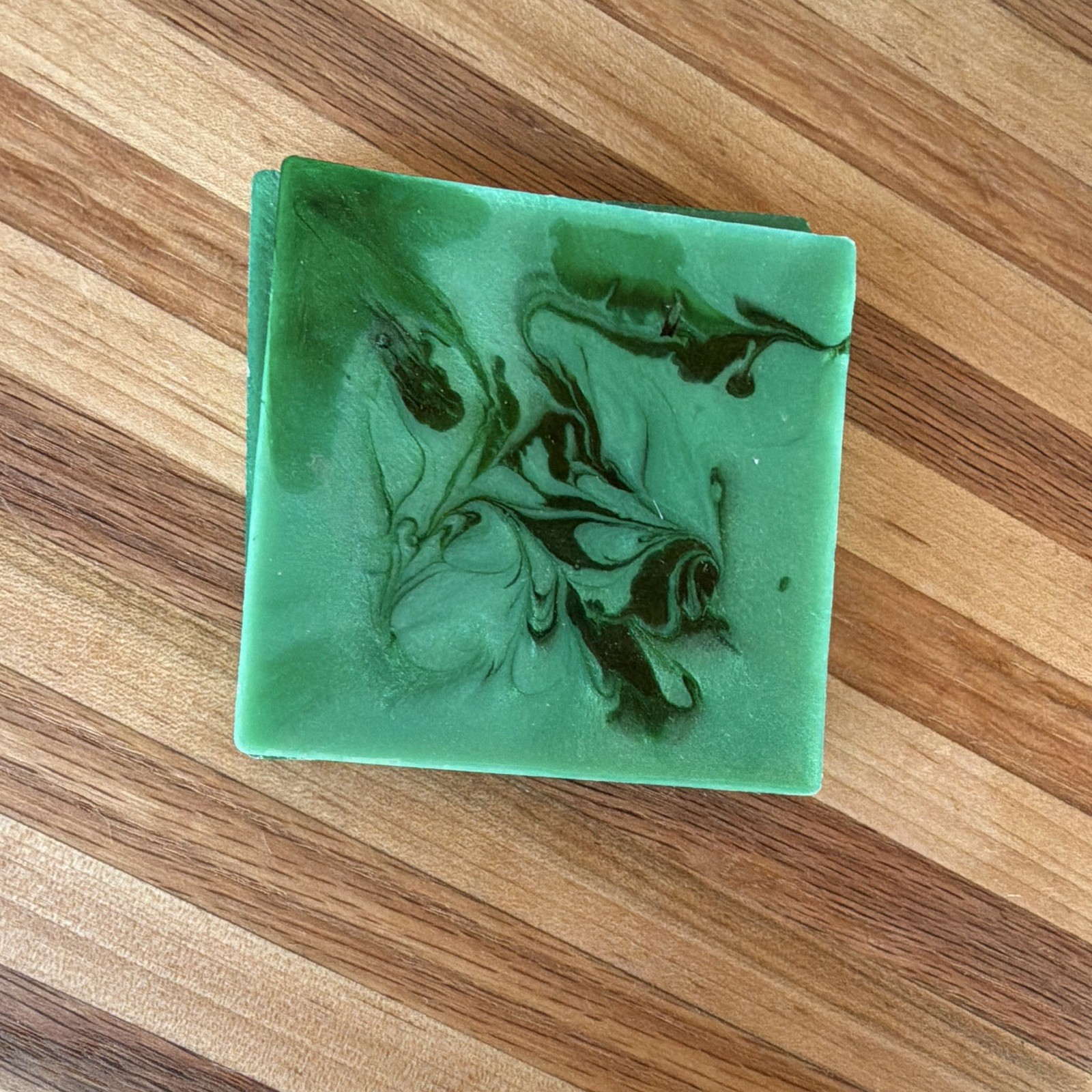 Handmade Green/Black Swirl Rectangular coasters (5)￼