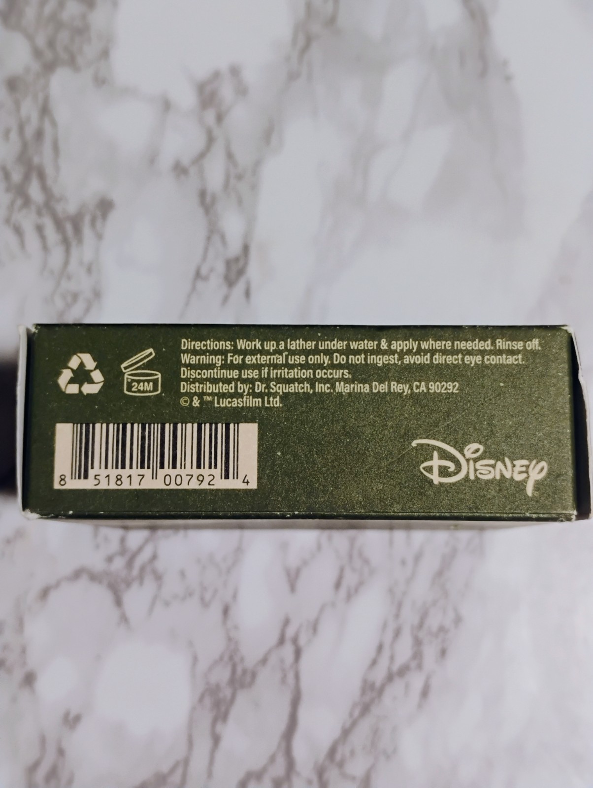 Dr. Squatch Wisdom Wash Star Wars Yoda Natural Bar Soap for Men, 5 oz