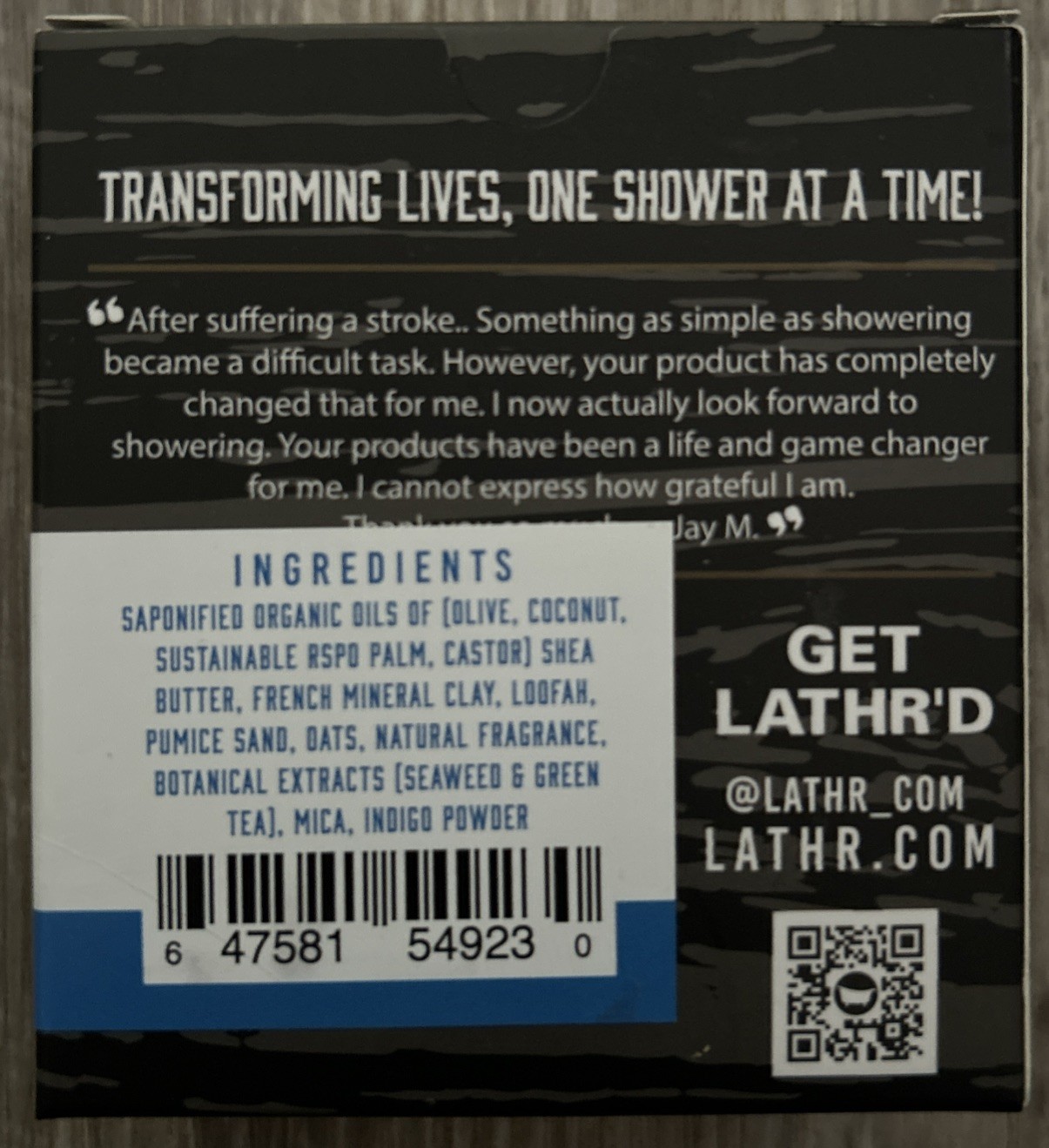 Lathr SCRUB FRESH AF Bar Soap 5oz Heavy Grit W/Loofah + Oats + Sand