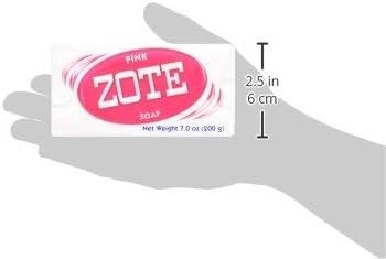 Zote Laundry Soap Bar Pink 4 Bars 7.0 Ounce Each