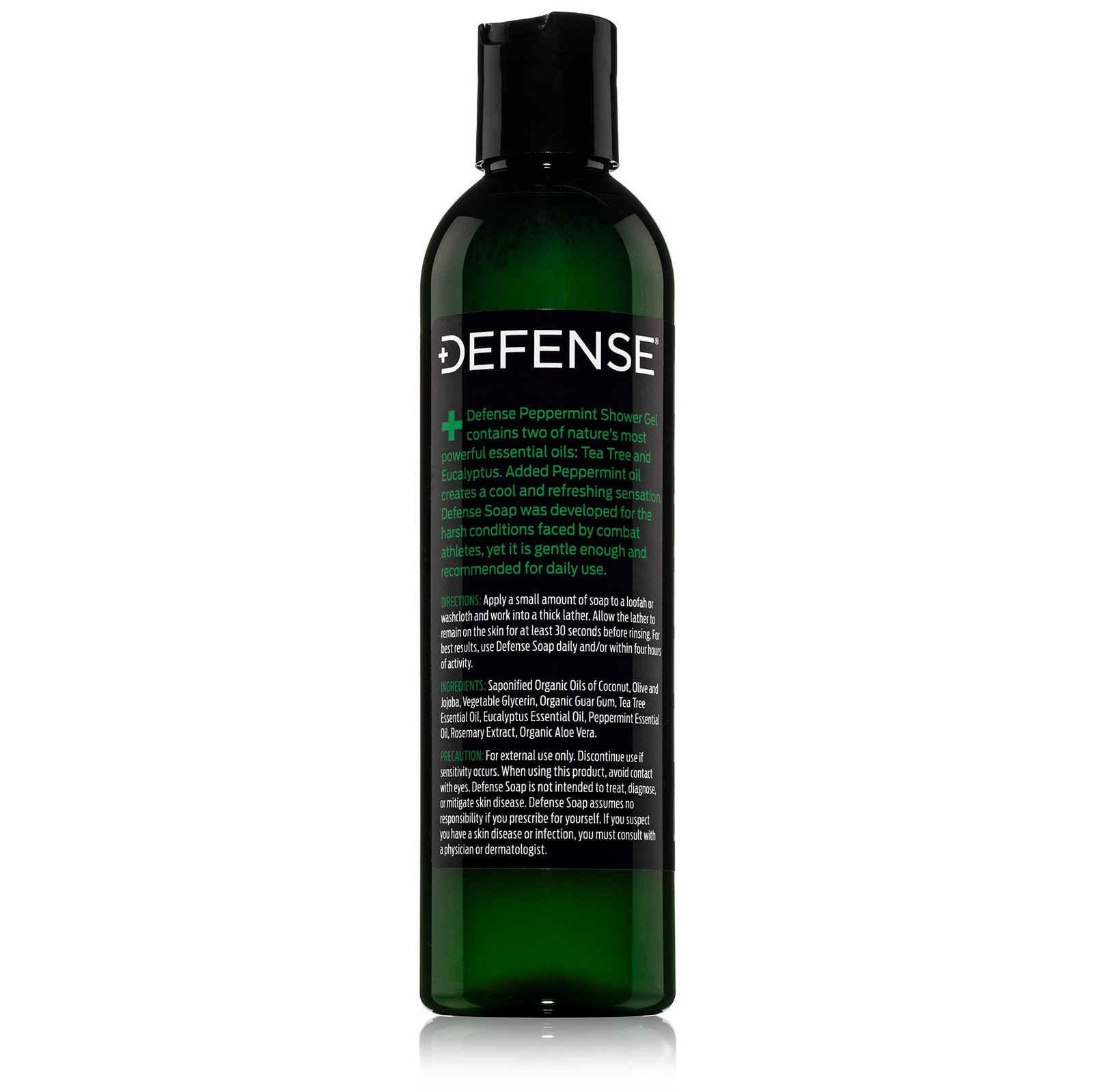 Defense Soap Peppermint Tea Tree Body Wash | 8 Ounce (Pack of 1),