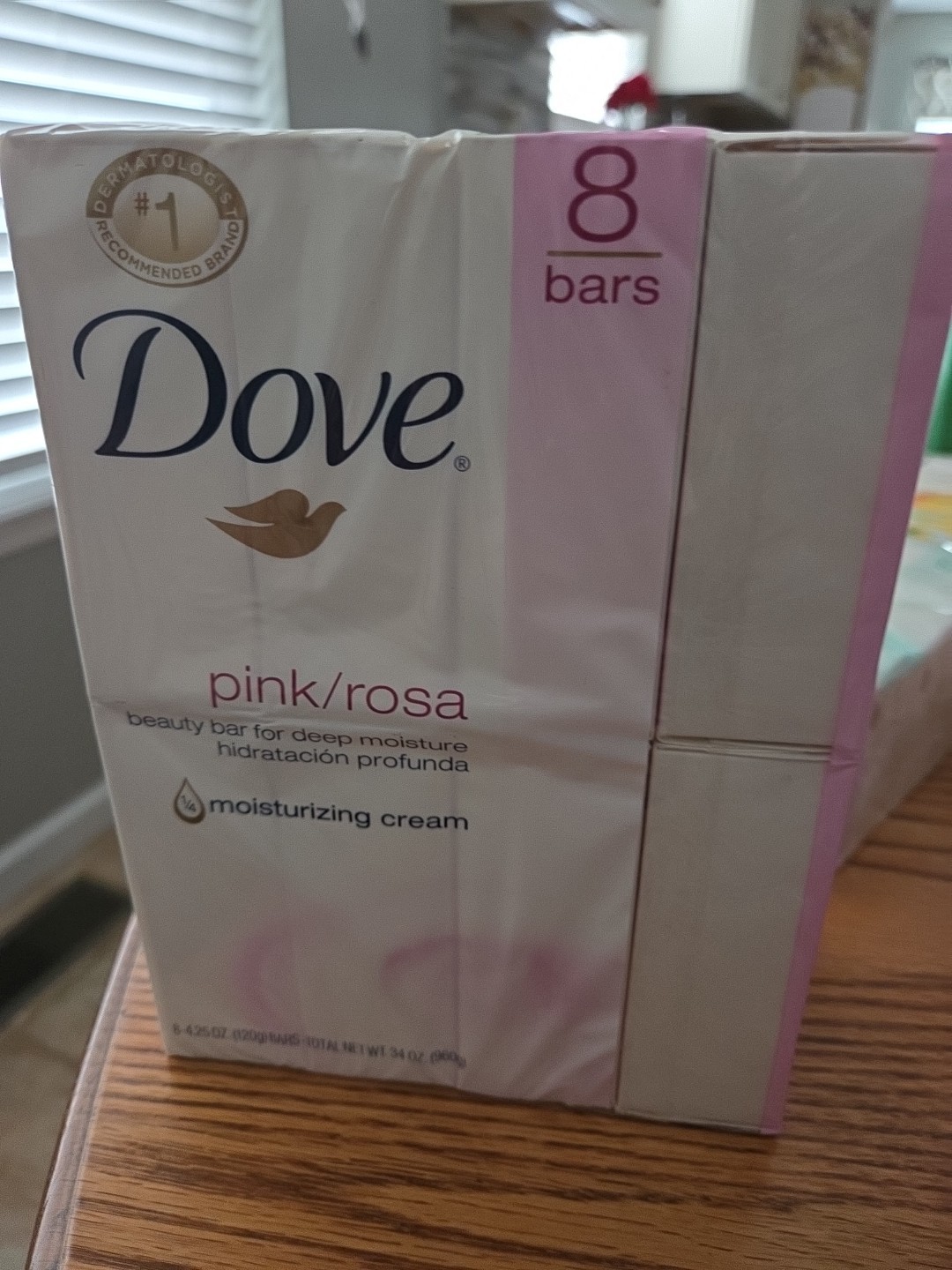 Dove Beauty Bar Soap Pink Rosa, 8 Bars for Soft, 3.75 Ounce (Pack of 8),