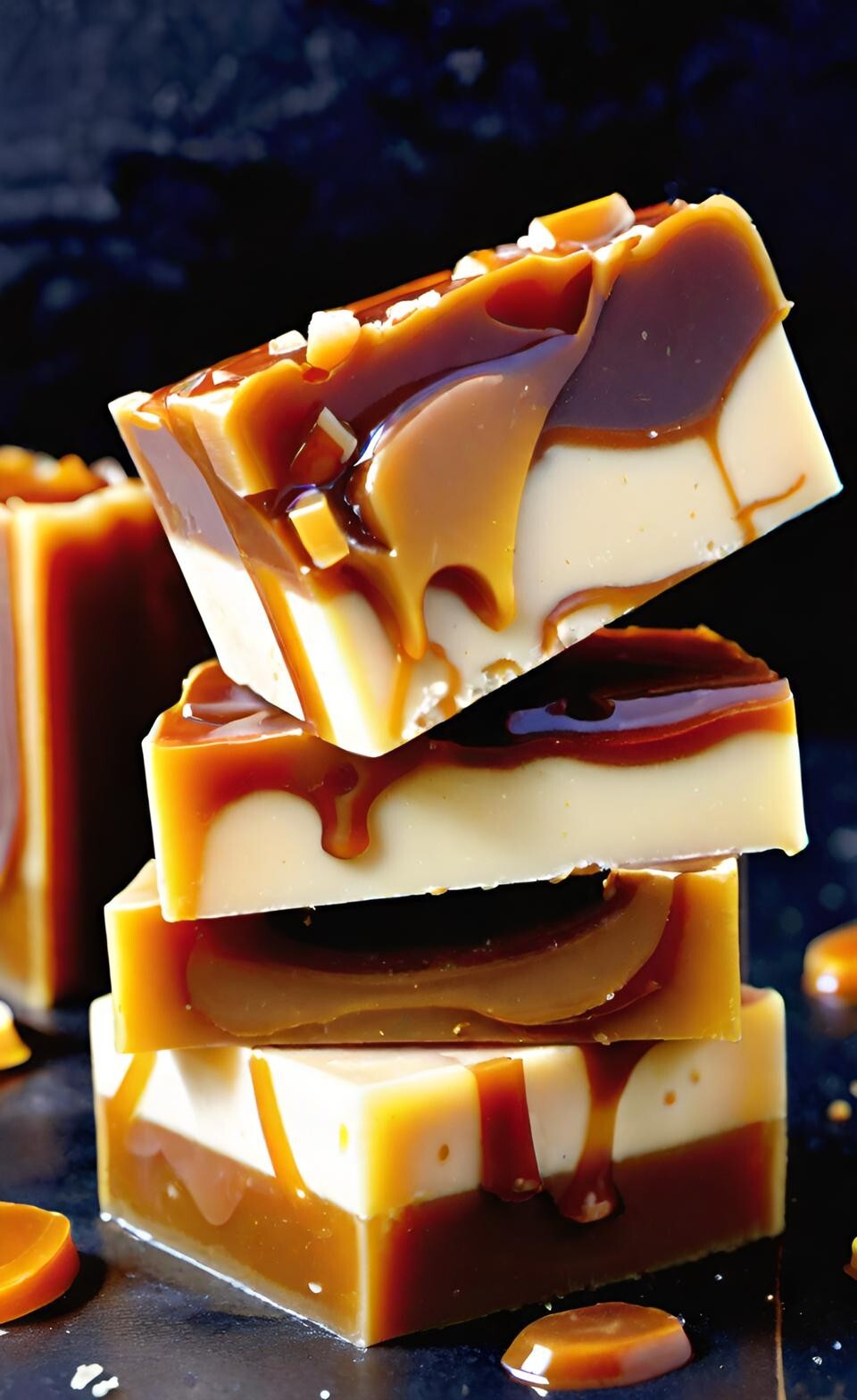 Caramel Handmade Organic Soap Bar Natural Oil Wonderful Scent Premium Body Spa