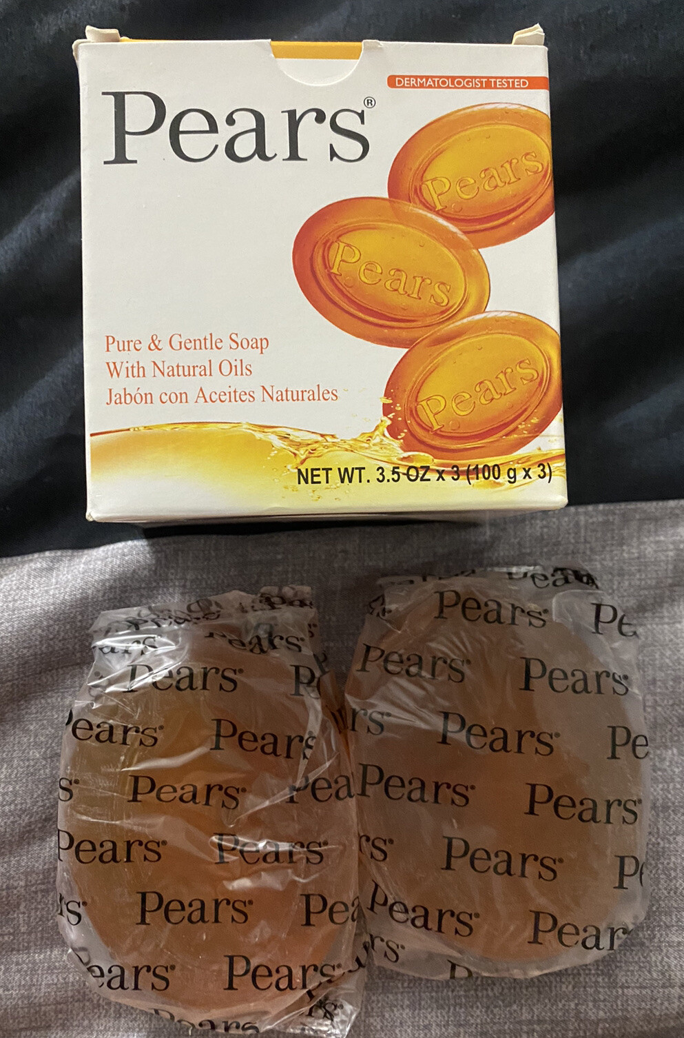 Pears Pure & Gentle Soap with Natural Oils, 3.5 oz 5 bars