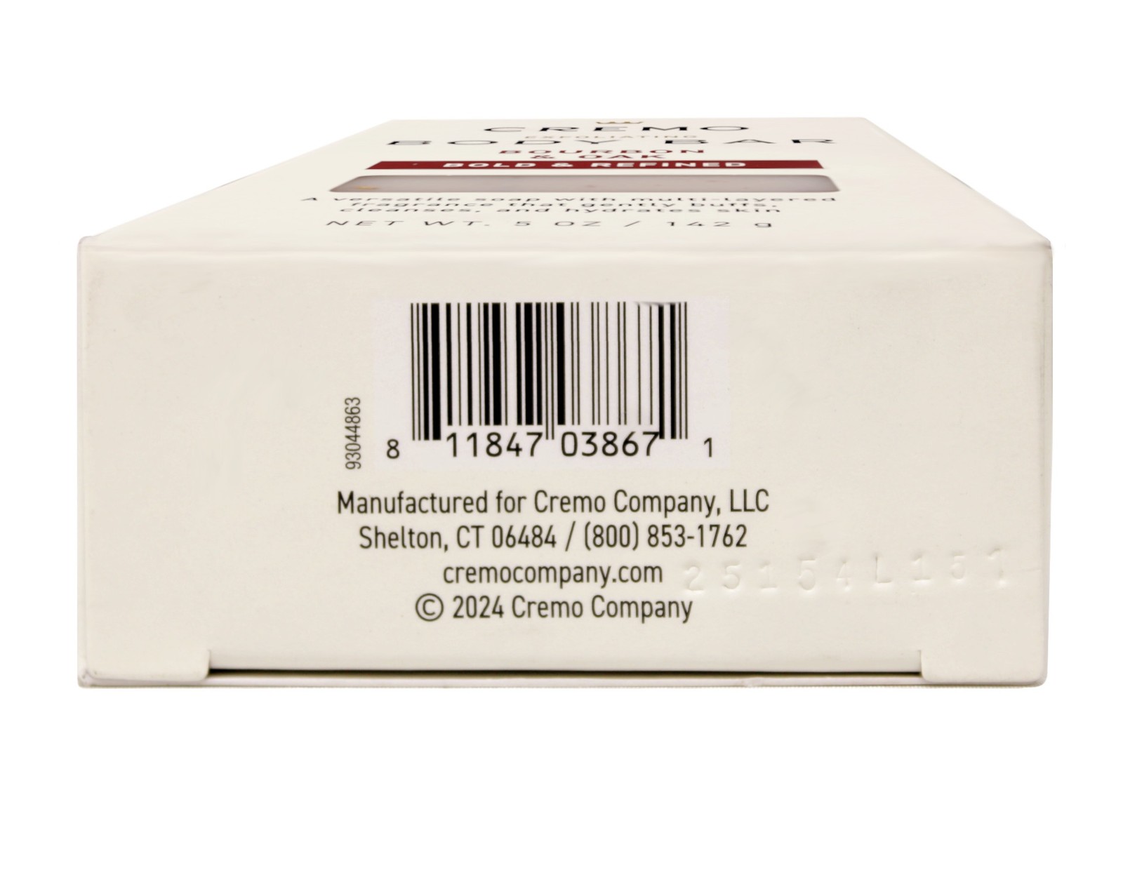 Cremo Exfoliating Body Bar Men Bourbon and Oak 5 oz 4 Pack