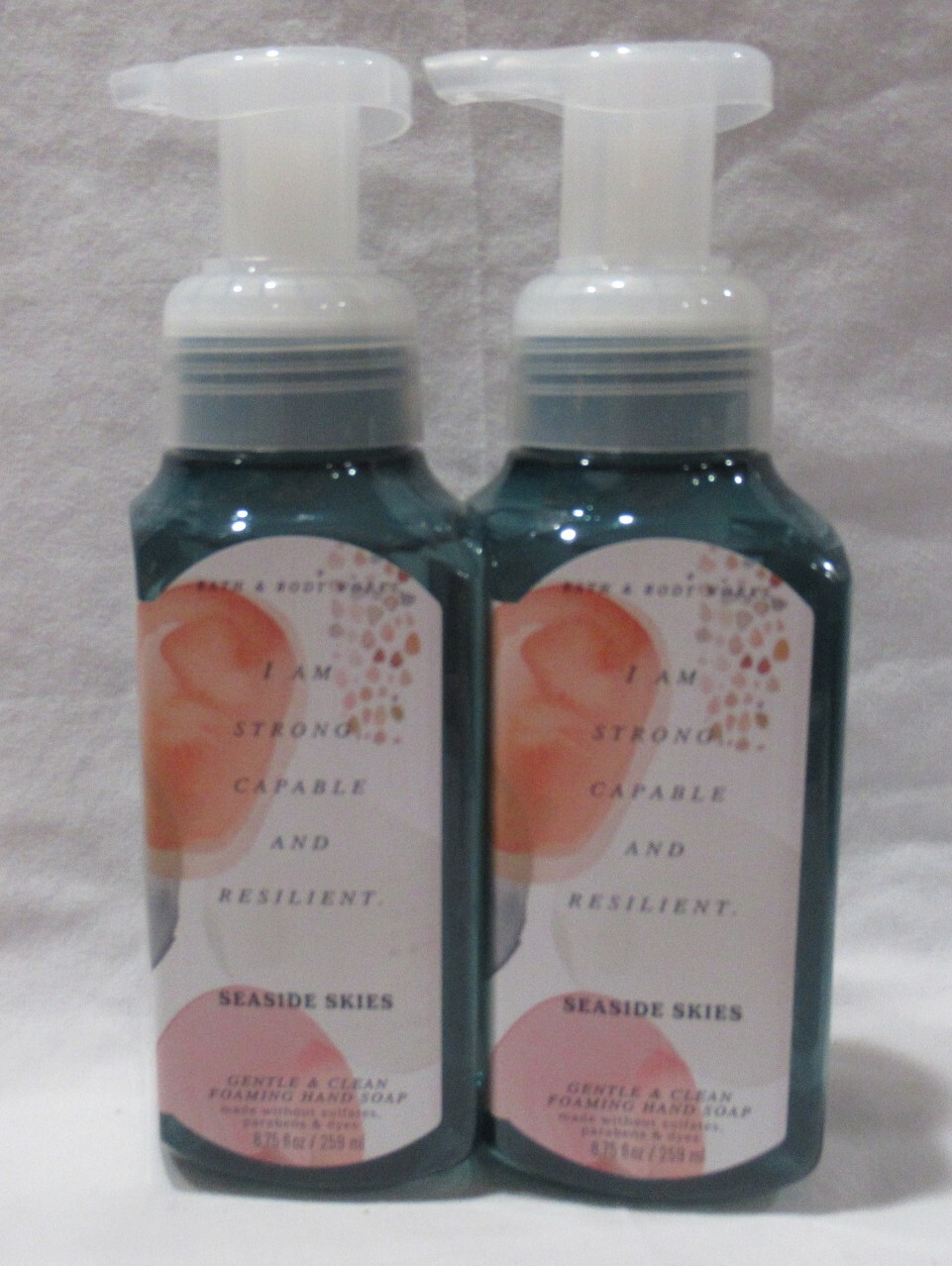 Bath & Body Works Gentle & Clean Foaming Hand Soap Set Lot of 2 SEASIDE SKIES