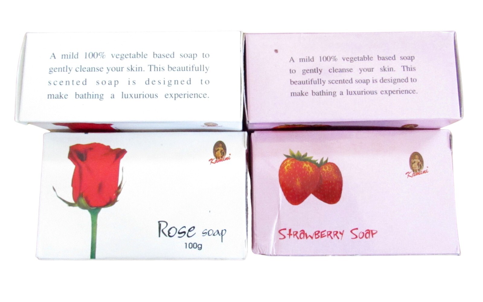 Kamini Imported Vegetarian All Natural Beauty Bar Soap, 100 Grams, Choose Scent