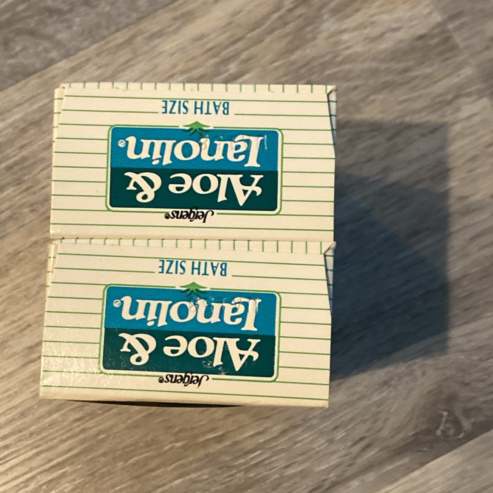 RARE 2 Pack Vintage Jergens Aloe & Lanolin Skin Conditioning Soap Bar NOS 3.5 oz