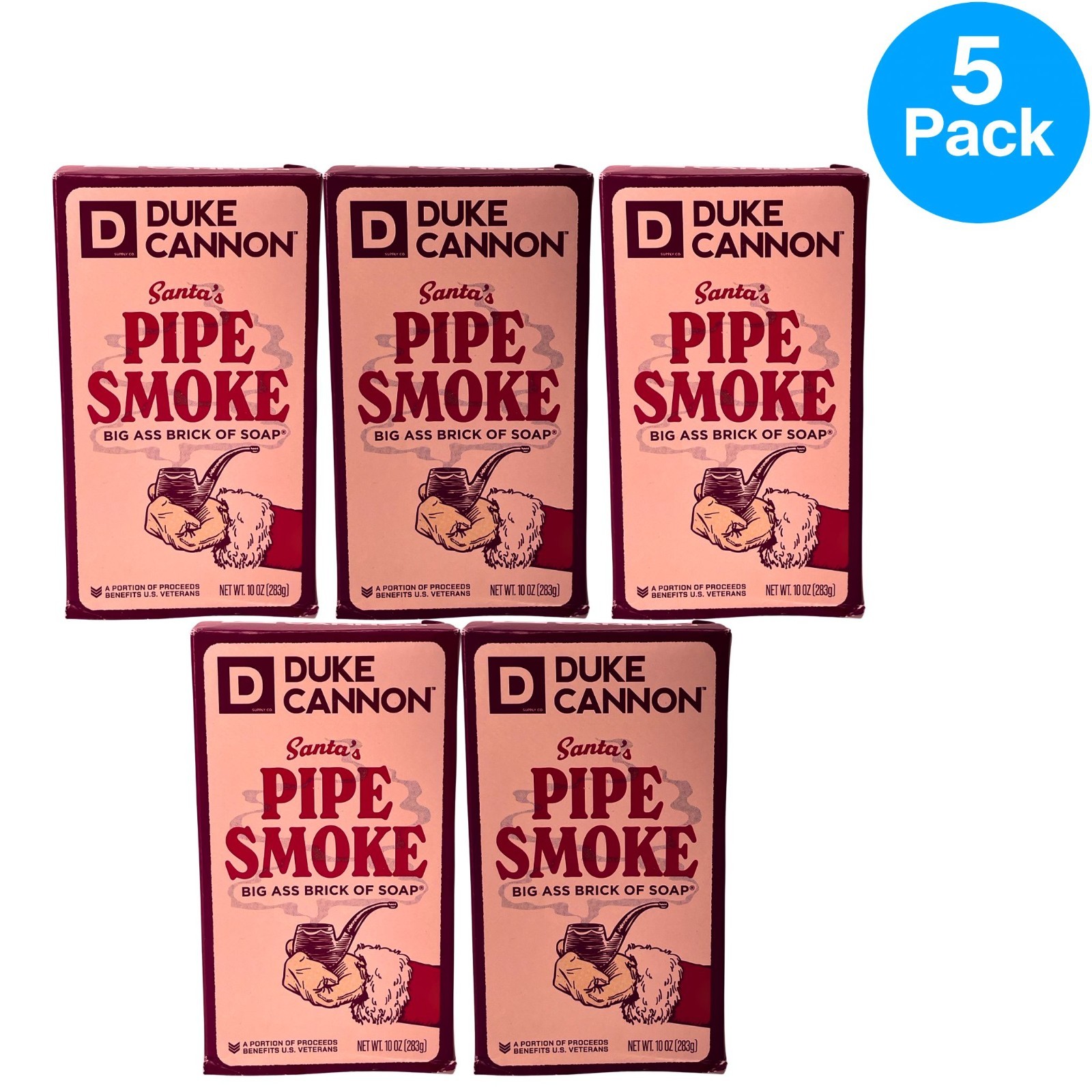 Duke Cannon Pipe Smoke Soap 10oz 5 Pack New