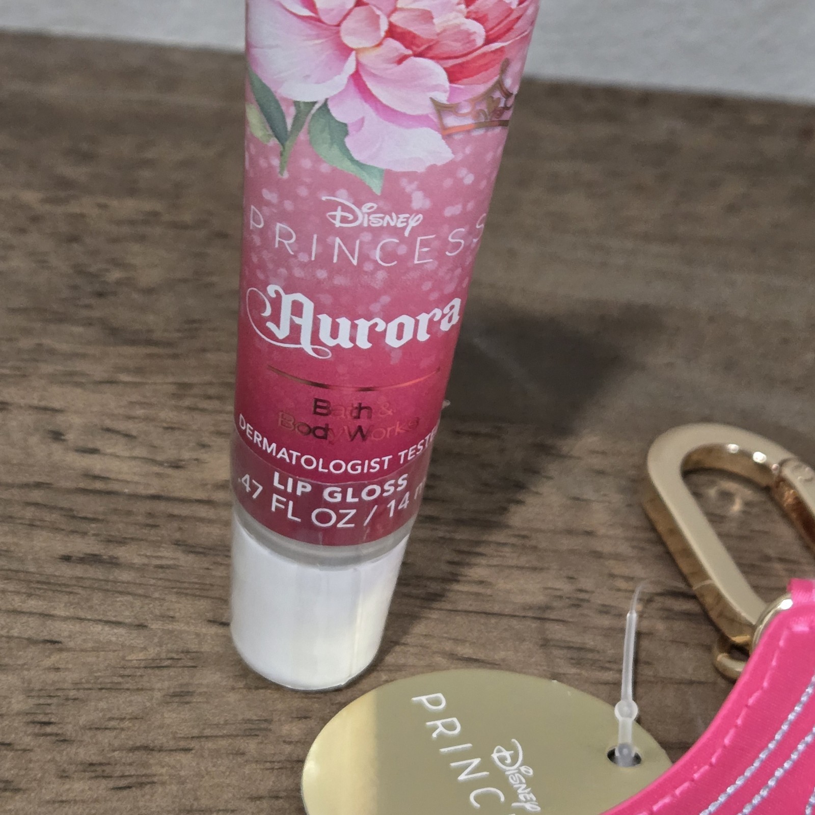 Bath & Body Works Disney Princess Aurora Coin Purse/Body Spray & Lip Gloss Set-3