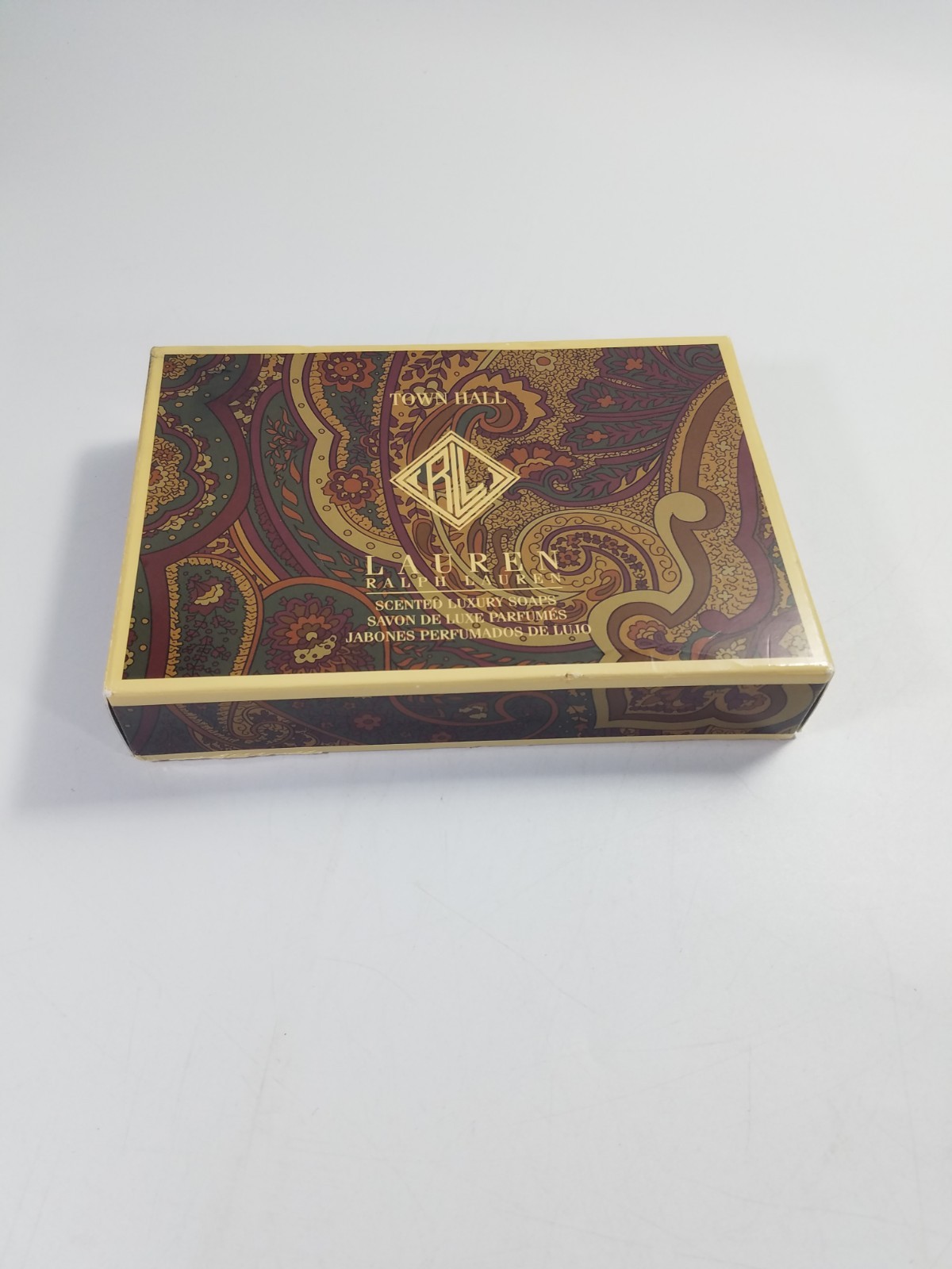 Ralph Lauren 6pc Town Hall Scented Luxury Soaps Vintage Gift Box Set New