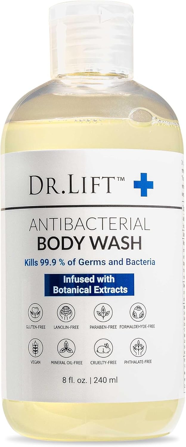 Antibacterial Body Wash, Refreshing Scent, Hydrating Shower or Bath Cleanser