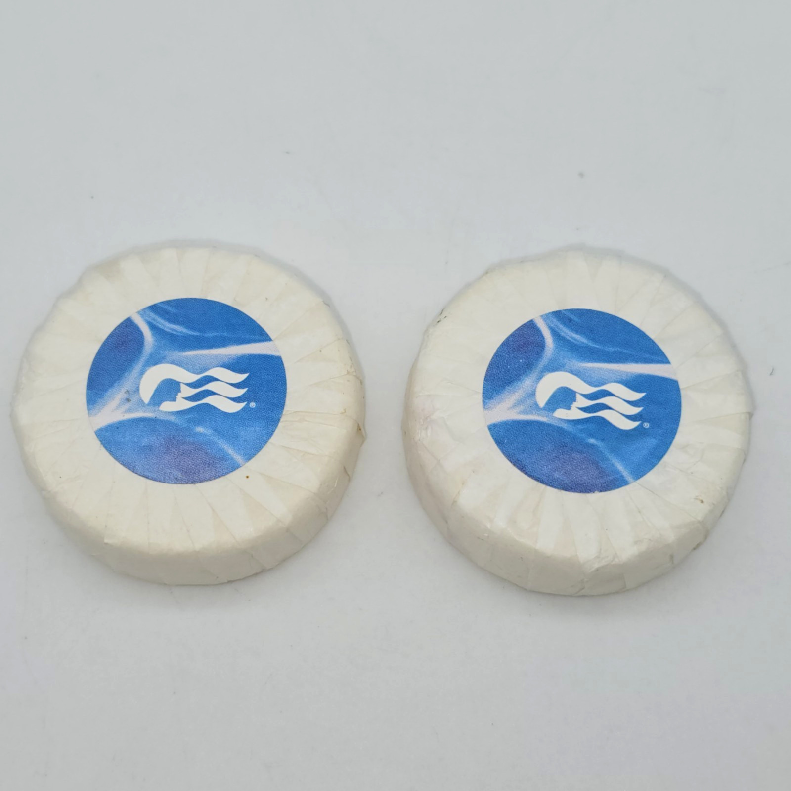Princess Cruise Lines Travel Soap Bars, Lot of 2 – 2 oz Each, Blue & White Logo