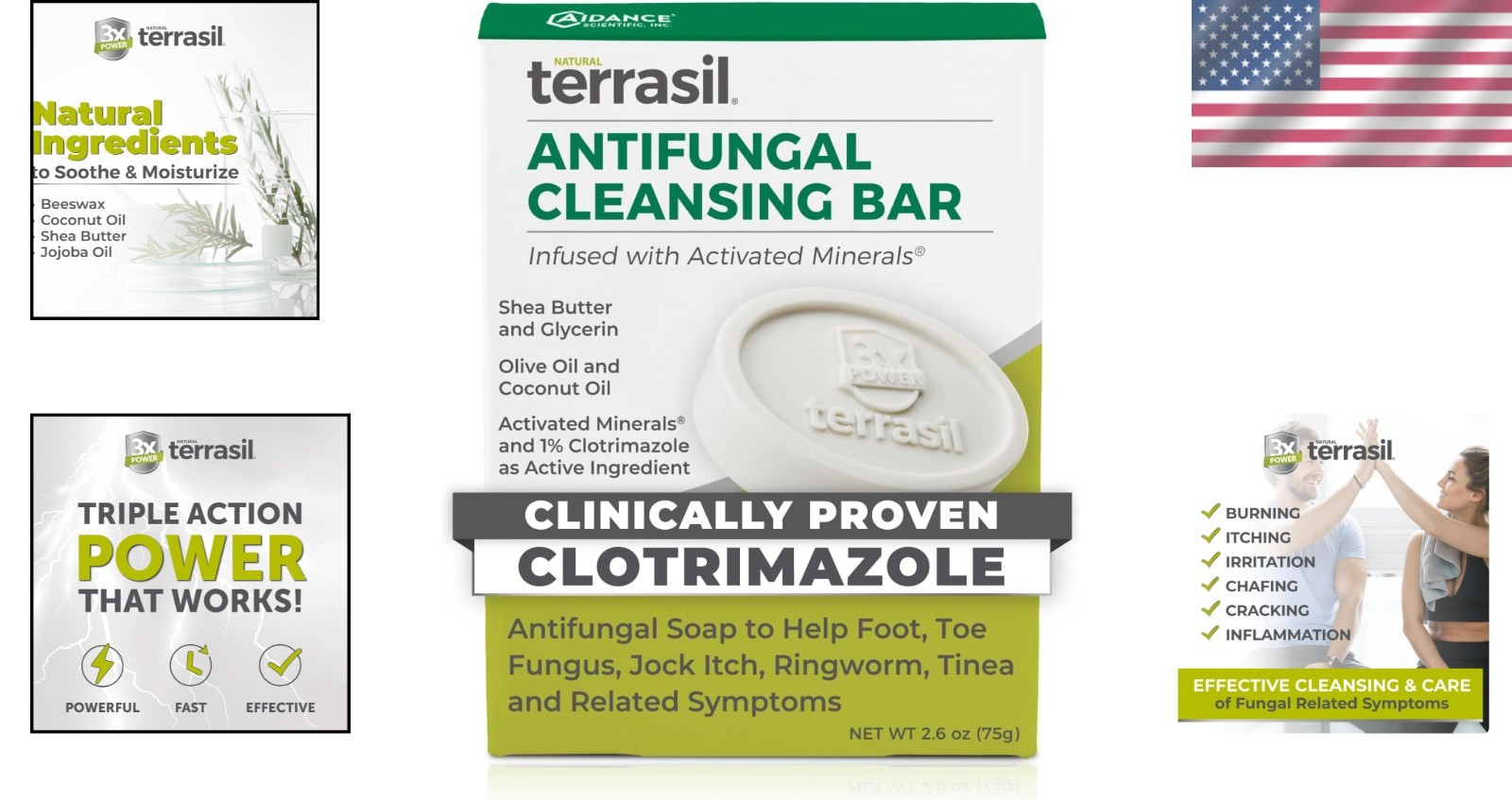 Clinically Proven Antifungal Soap for Jock Itch Athlete’s Foot and Ringworm