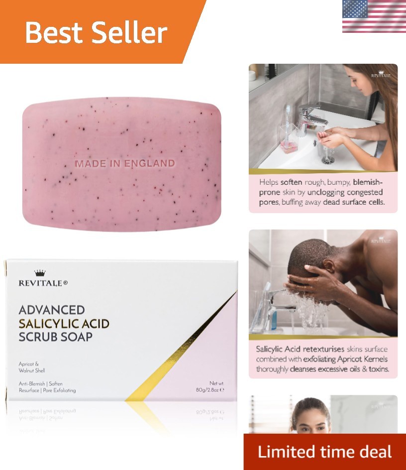 Advanced BHA Salicylic Acid Exfoliating Soap – Deep Cleanser for Face & Body