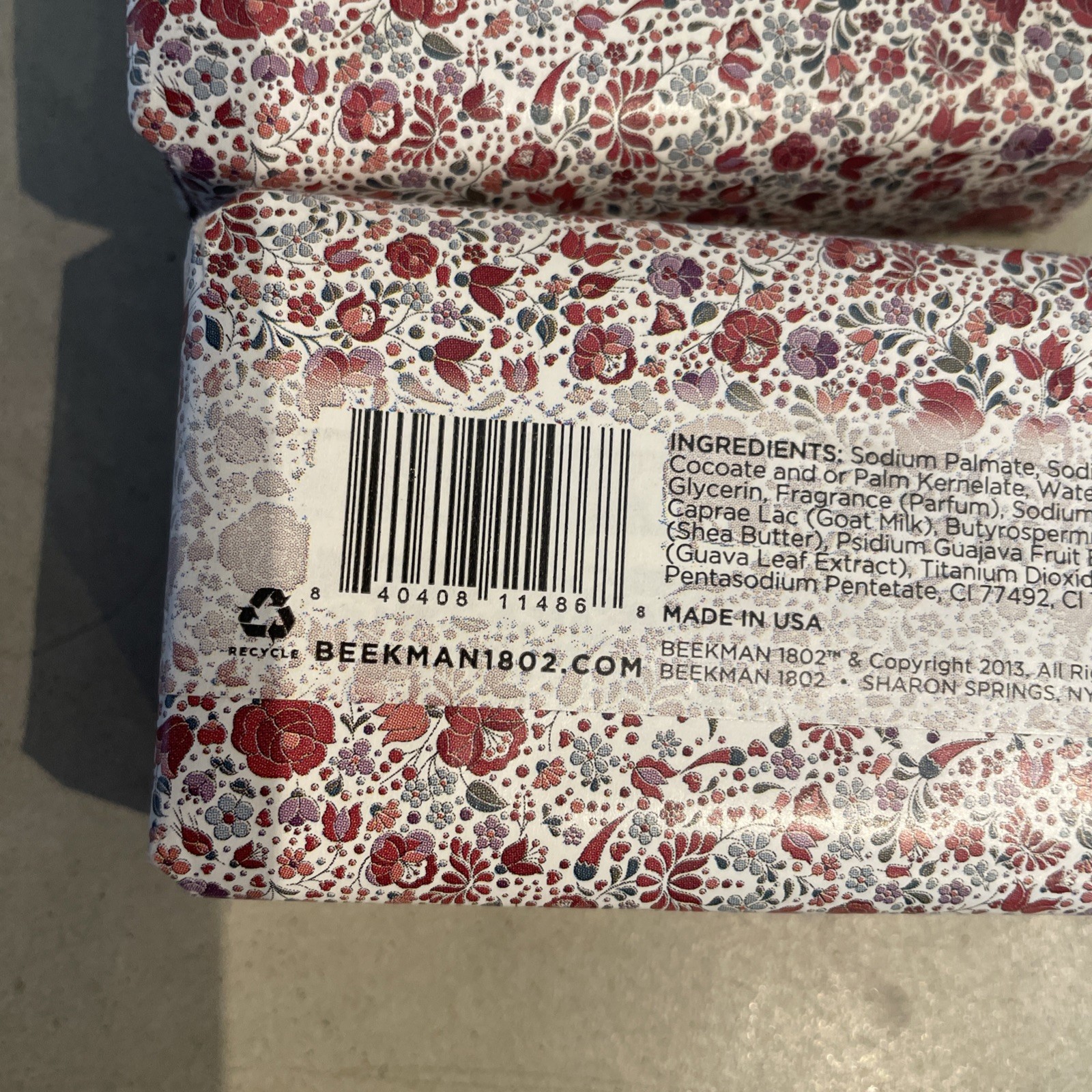 (3) Beekman 1802 Goat Milk Bar Soap Honeyed Grapefruit 3.5 oz. Each – New
