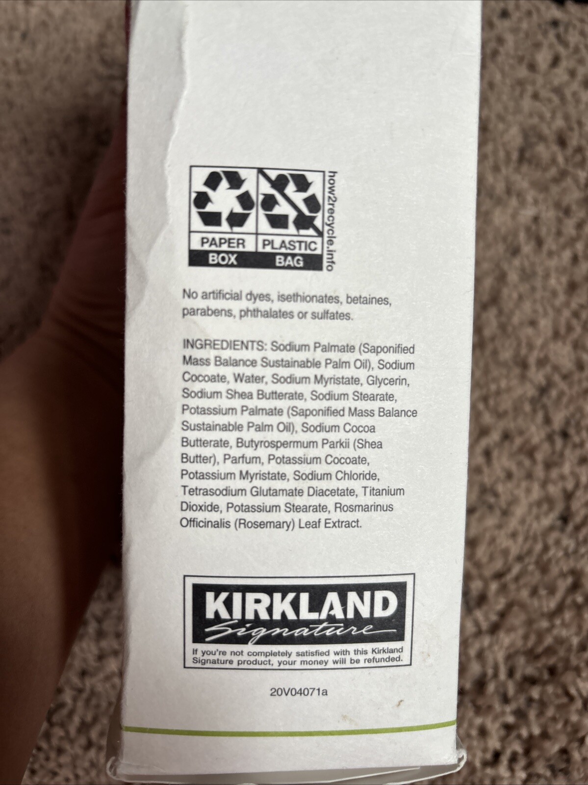 Kirkland Signature Bar soap made with 5% Shea Butter 5 bars NIB