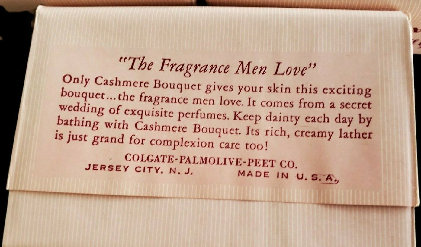 NOS VTG ANTIQUE CASHMERE BOUQUET CLASSIC BAR BATH SOAP 5 BARS HTF/RARE FULL SIZE