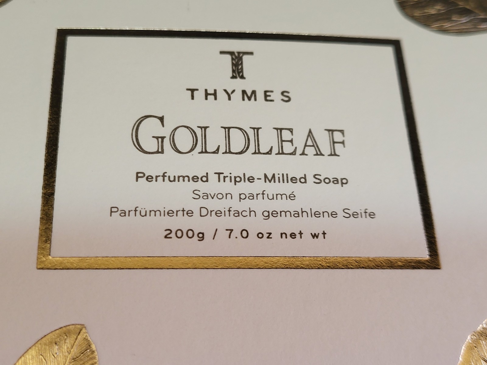 THYMES Goldleaf Perfumed Bar Soap – 7 oz. 200g