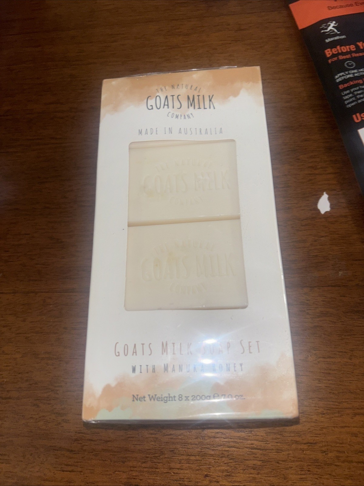 The Natural Goats Milk Co Goats Milk 8 Bars Soap Manuka Honey Made In Australia