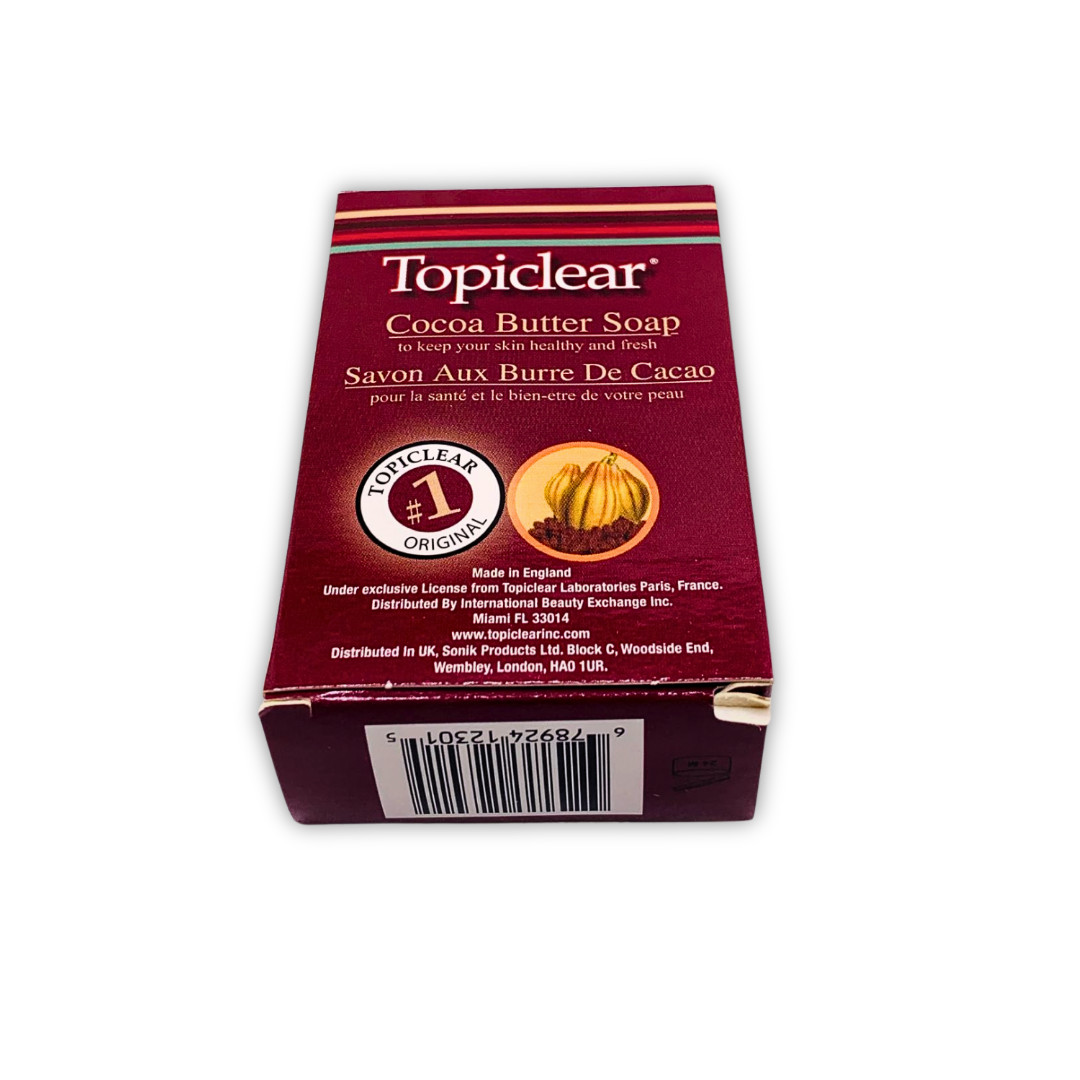 Topiclear Cocoa Butter Soap 3oz / 85g Original Formula Moisturizing Bar