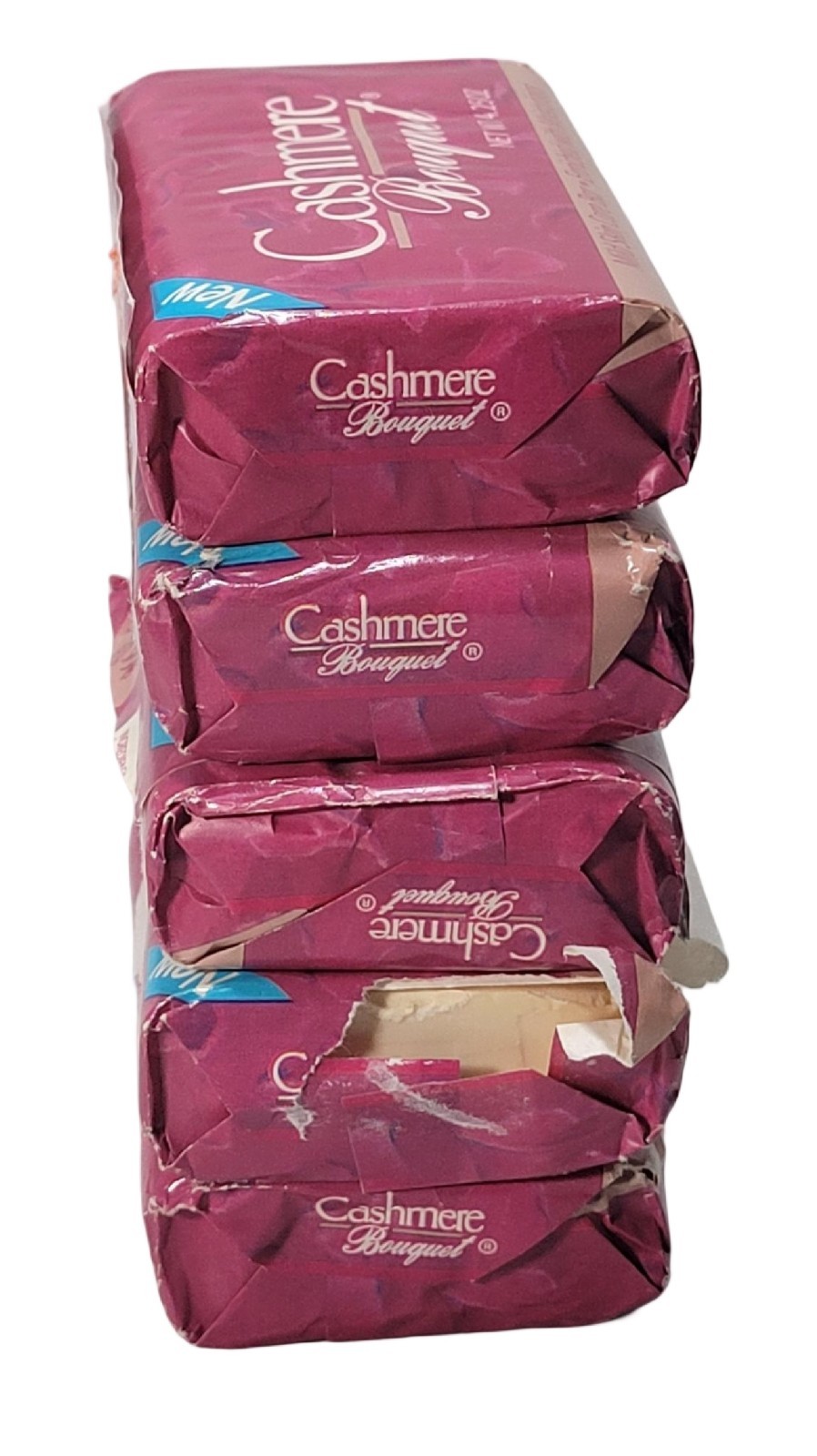 Vtg Cashmere Bouquet Classic Fragrance Beauty Bar Soap 5 Bars Total 4.25 oz each