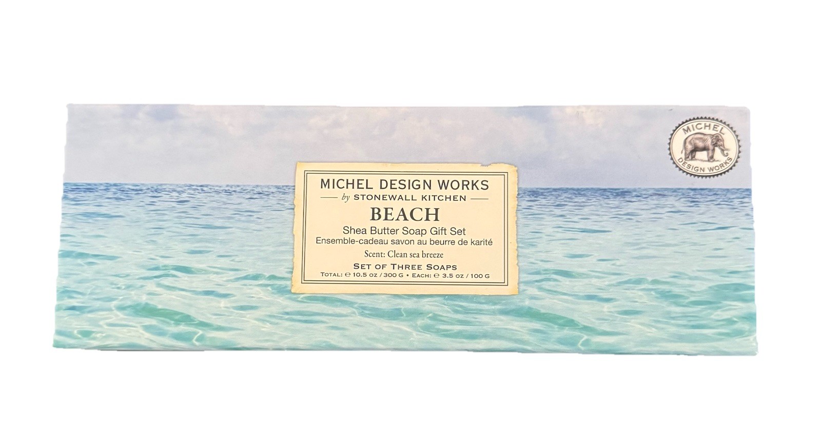 2 Sets” (6 Bars) Michel Design Works BEACH SEA BREEZE Bar Soap 3x 3.5 oz Ea