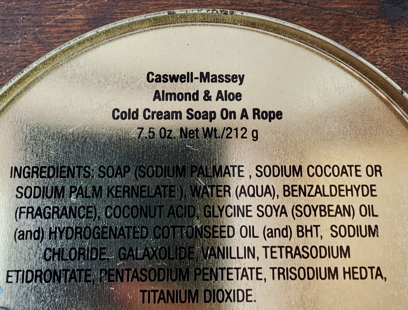 Caswell Massey Almond & Aloe Cold Bar Soap 1 Bars – 7.5 oz – NIB Clean Wash