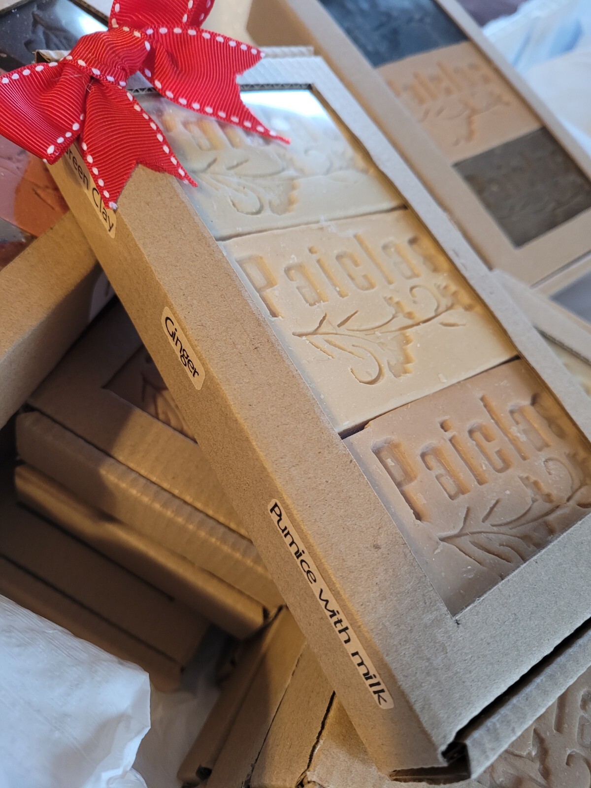 Handmade natural soap 3 bars assorted essential oils. A gift from God
