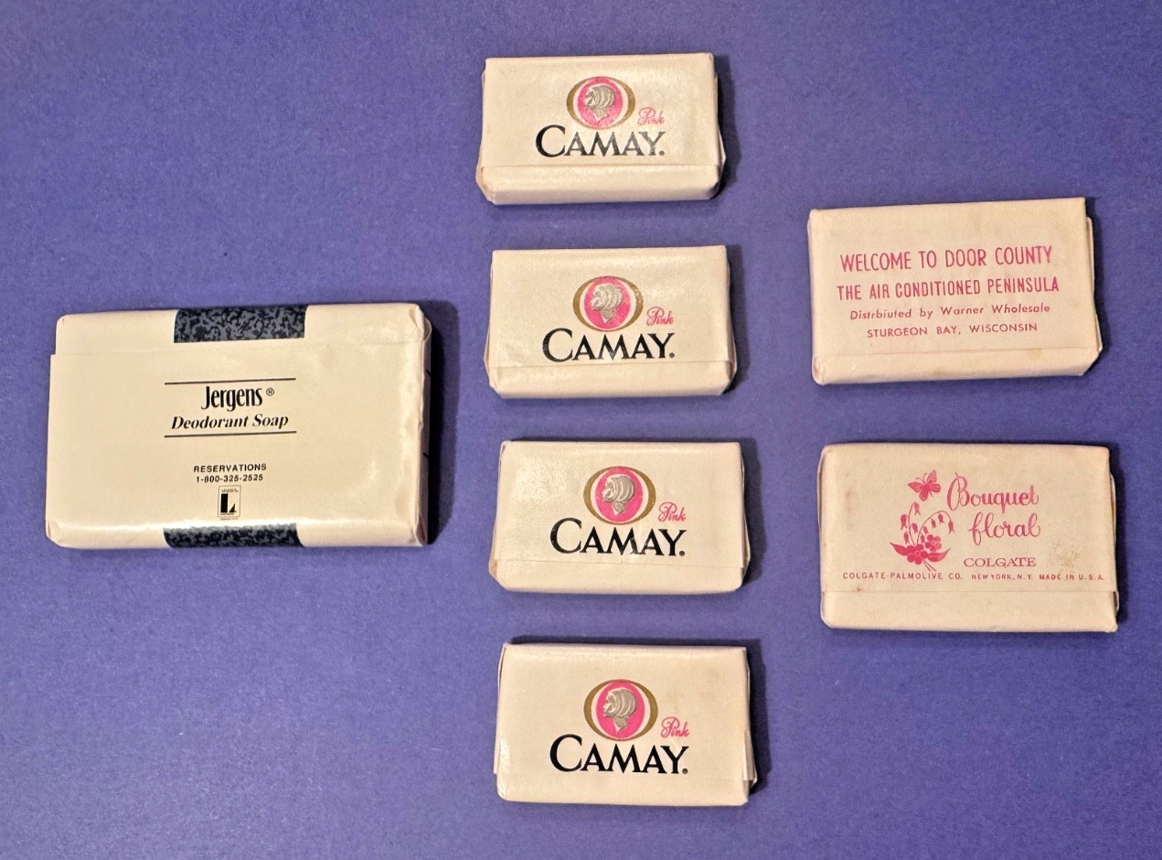 VTG Bar Soap Travel Size: Bouquet Floral Door County Sturgeon Bay, 4 Camay