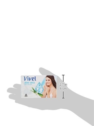 Vivel Aloe Vera Soap 150g Pack of 8 Vitamin E 1200g Soft Glowing Skin FS