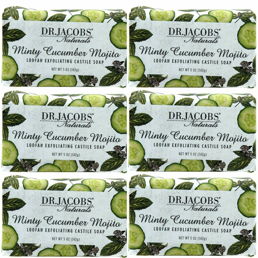 Dr Jacob’s Naturals Castile Pure Bar Soap 5oz (6 PACK) Choose from 6 Scents