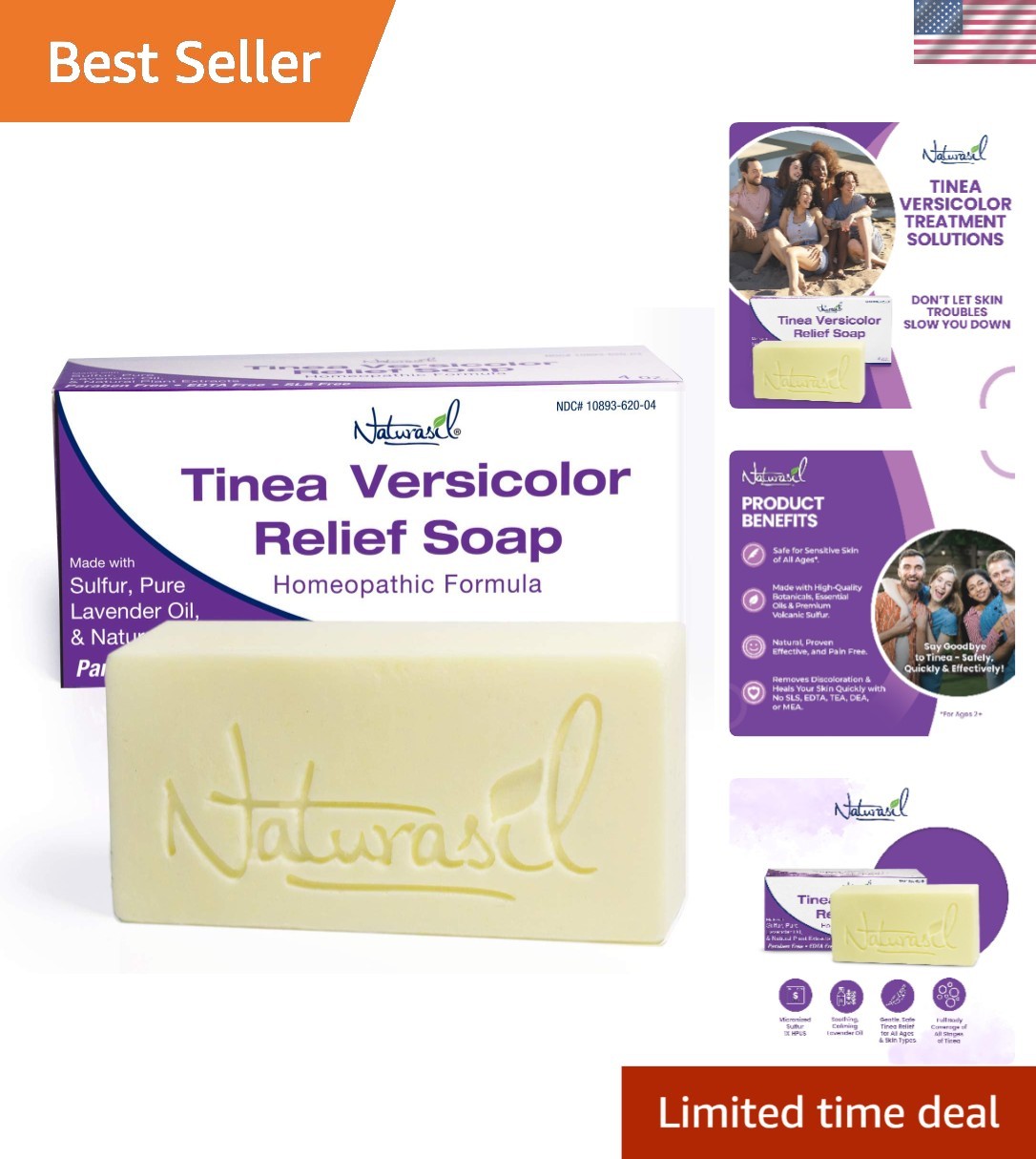 Max-Strength Tinea Versicolor Soap – Fast-Acting Antifungal Relief for All Ages