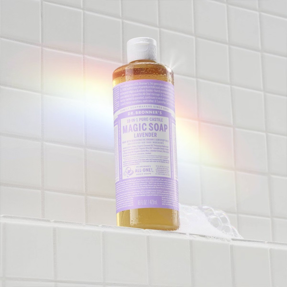 Magic Pure Castile Liquid Soap Bodywash – Lavender -16 fl oz:Vegan,Paraben-Free