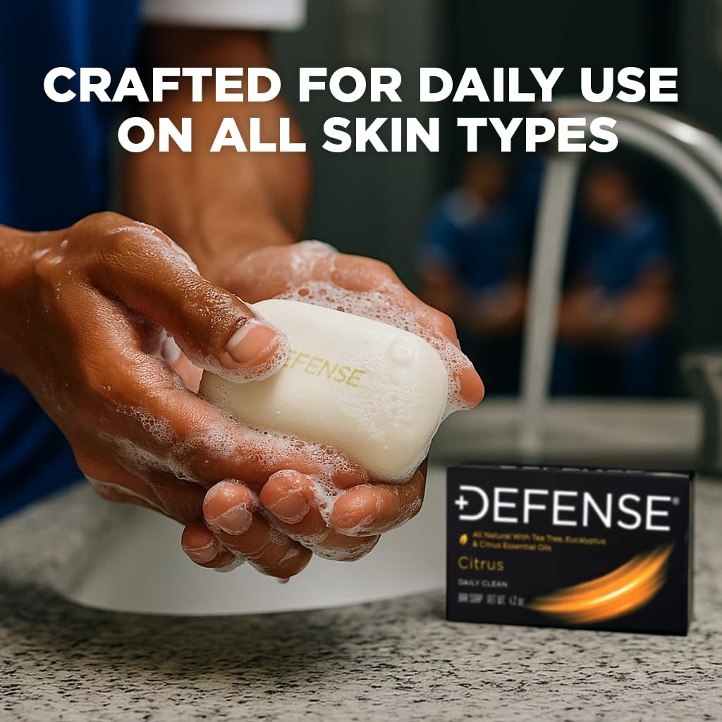 Defense Soap Tea Tree Bar Antibacterial Antifungal Natural 4oz Eucalyptus