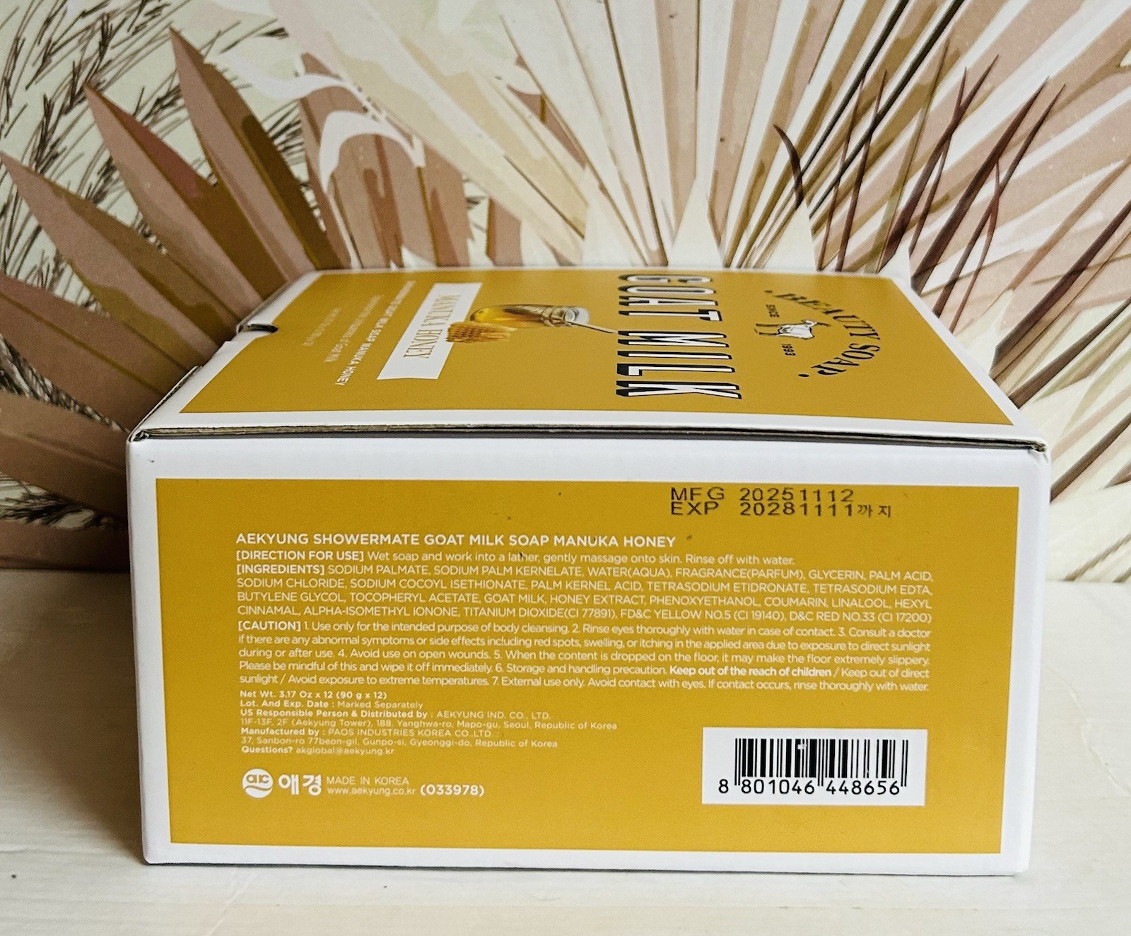 Manuka Honey Hand Soap with Goat Milk 12 Bars 3.17 oz Each