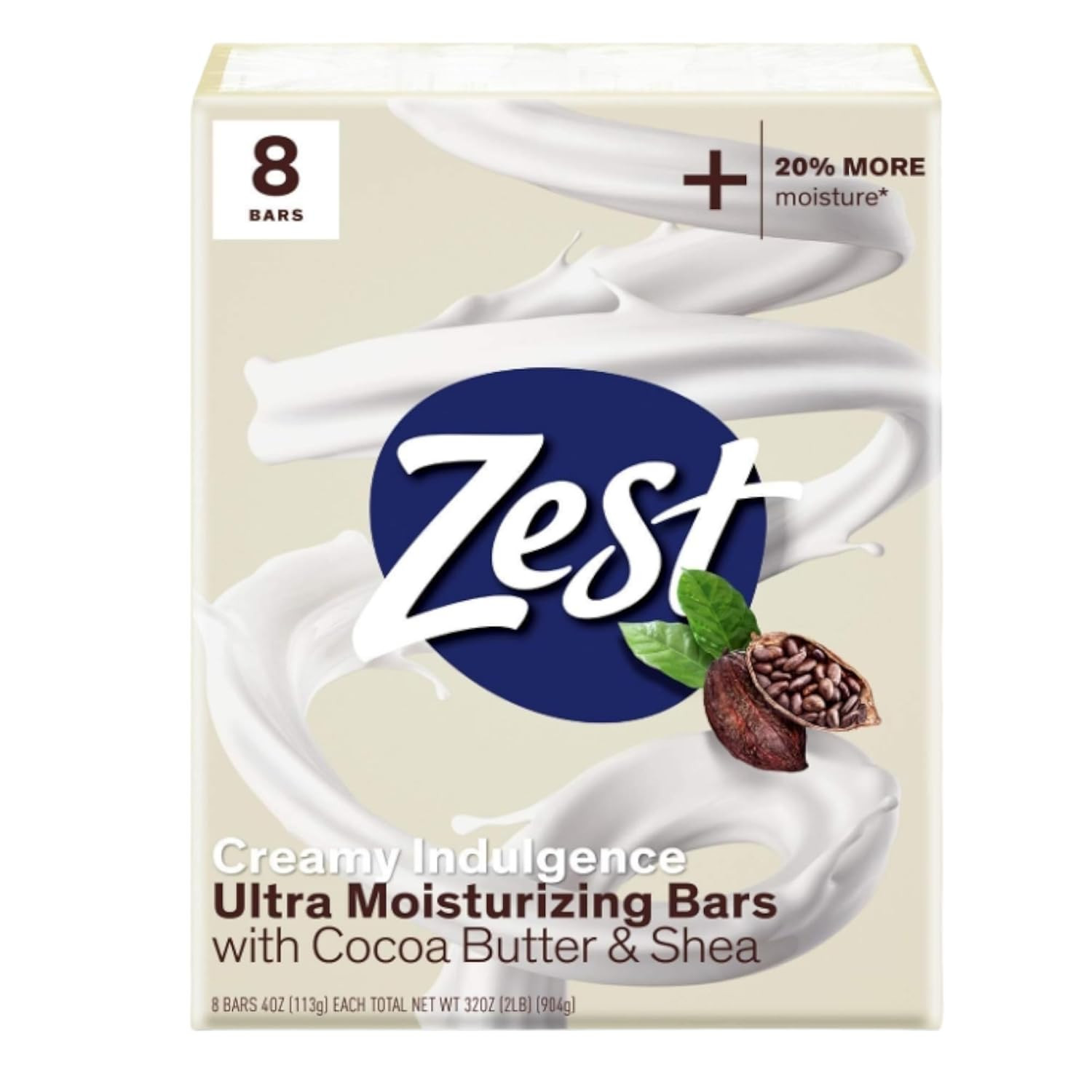 8-Bar Bath Size Soap, Creamy Cocoa Butter & Shea, 4 Ounce