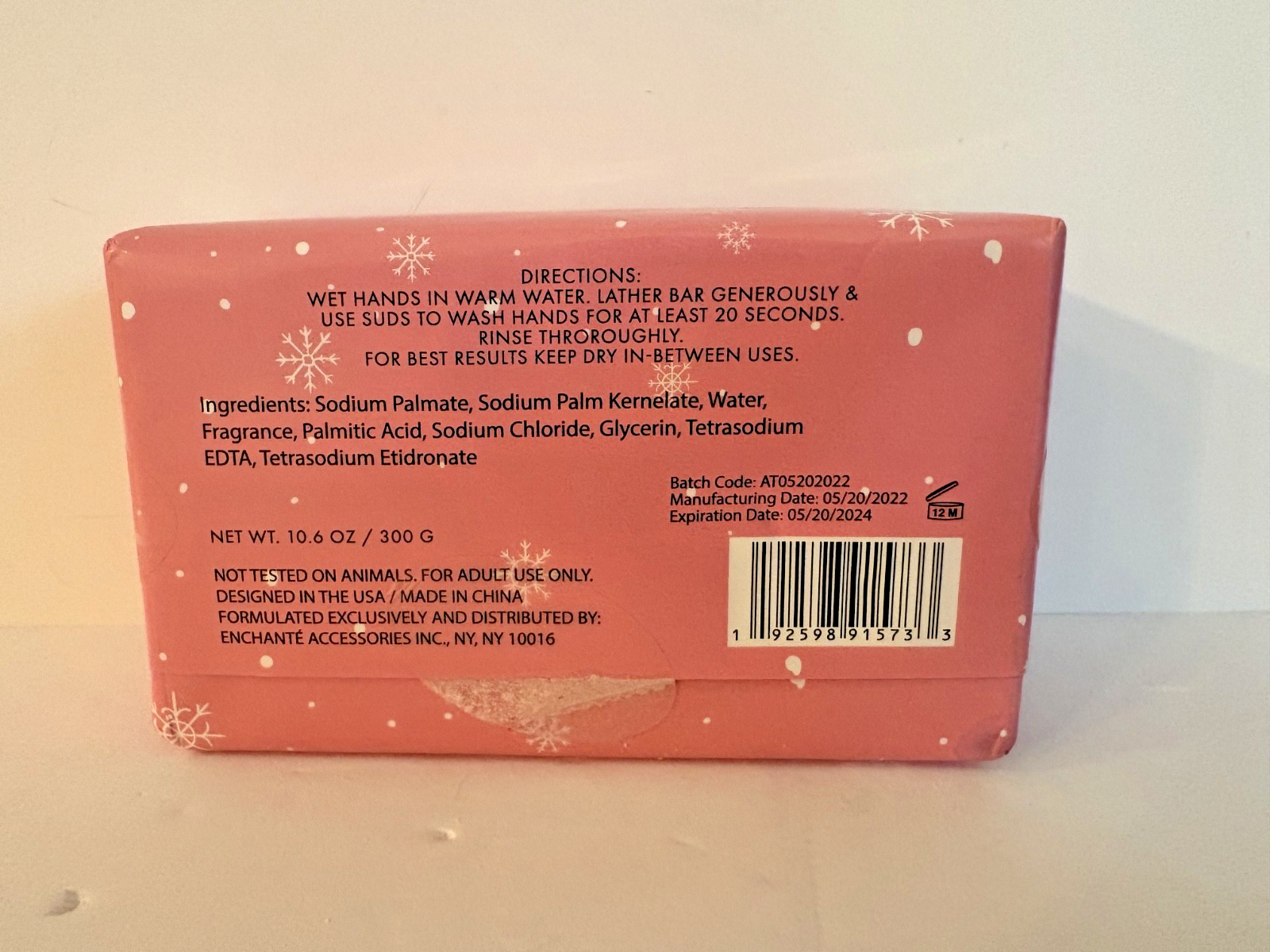AROMAFIELDS Frosted Berry Cleansing Bar Soap 10.6 Ounces