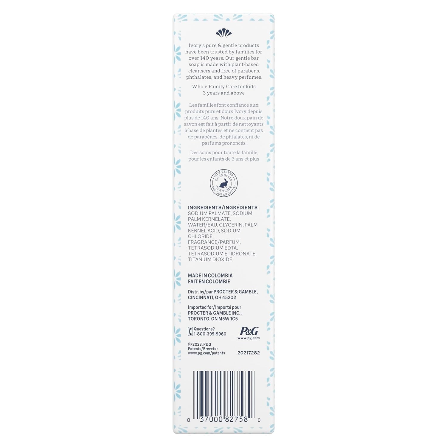 Ivory Original Gentle Bath Bar Soap, 4 oz (10 Count)