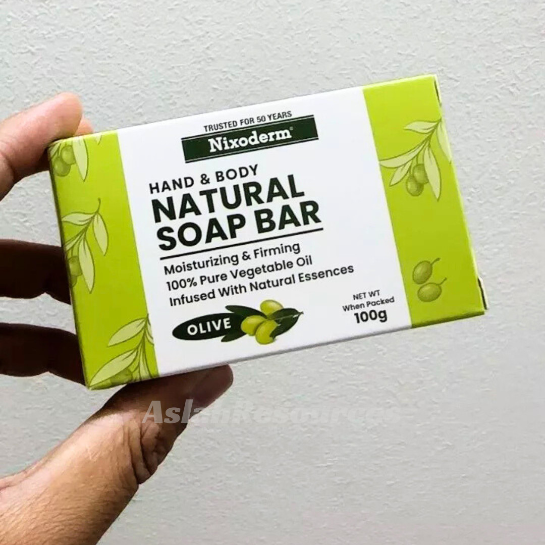 Nixoderm Natural Soap Bar 100g Lavender Sandalwood Olive All Skin Type Vitamin E