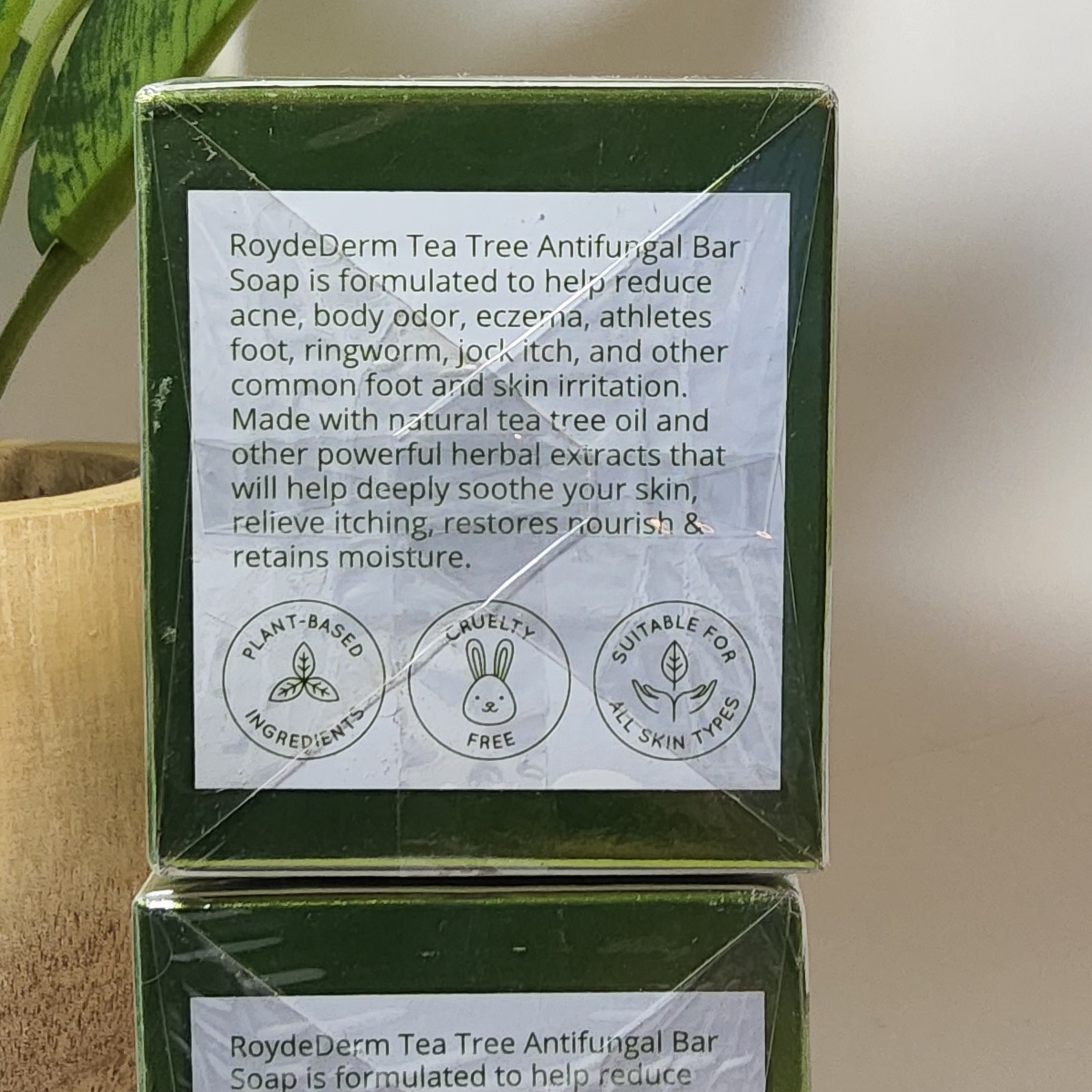 4 Bars – Roycederm Tea Tree Oil Antifungal Soap – 4 oz EACH Bar – Exp 12/2027