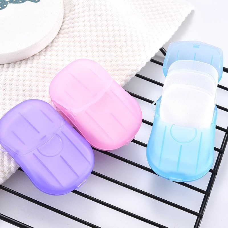 Portable Soap Sheets 5 Boxes Travel Paper Soap Hand Wash Camping Hiking Outdoor