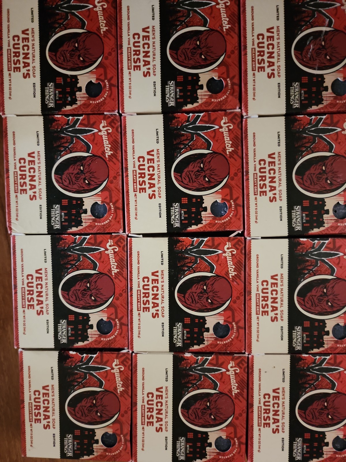 12 Pack- Dr. Squatch Stranger Things Vecna’s Curse Soap Limited Edition 5oz Each