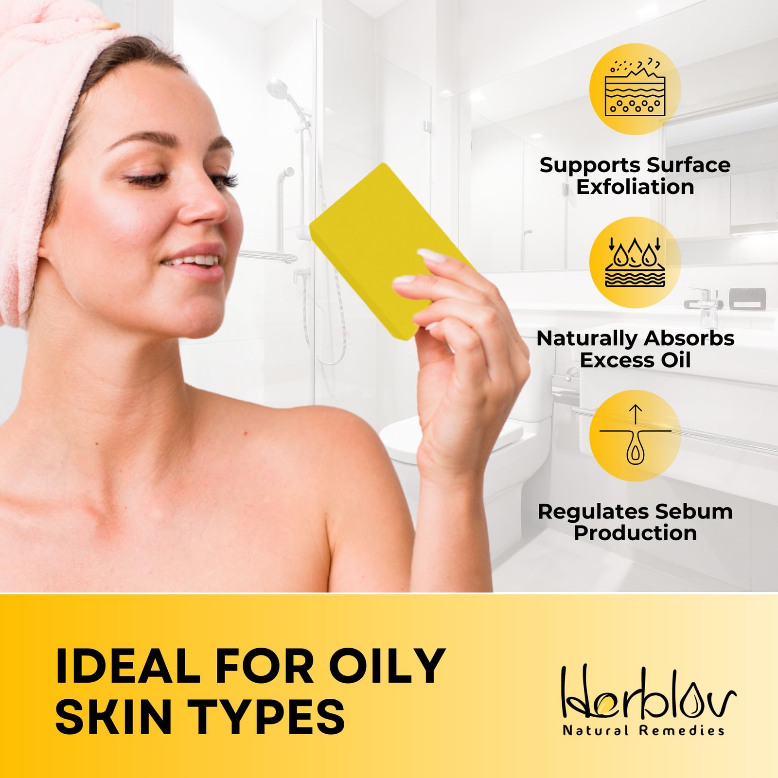 Cleansing 10% Sulfur Soap Bar for Face & Body – Natural 4 Ounce (Pack of 1)