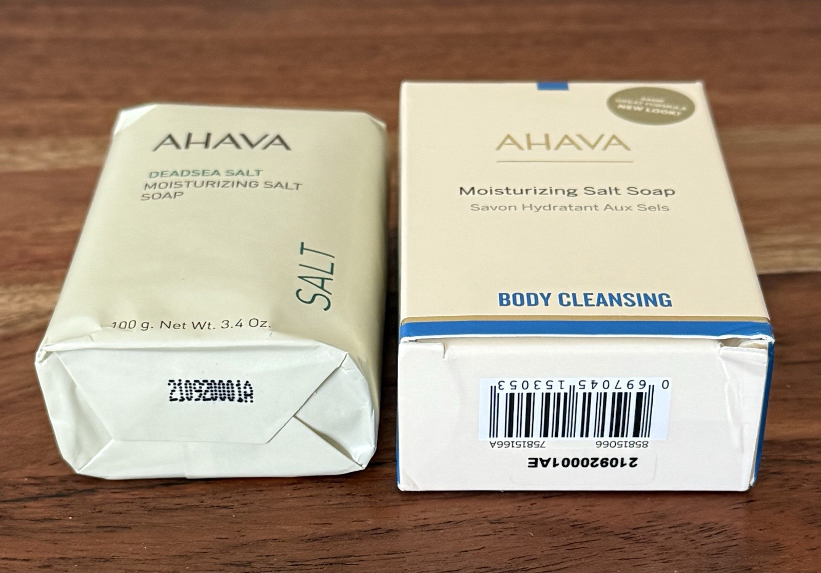 AHAVA – DEADSEA SALT Moisturizing Salt Soap Bar BODY CLEANSING 3.4oz NIB