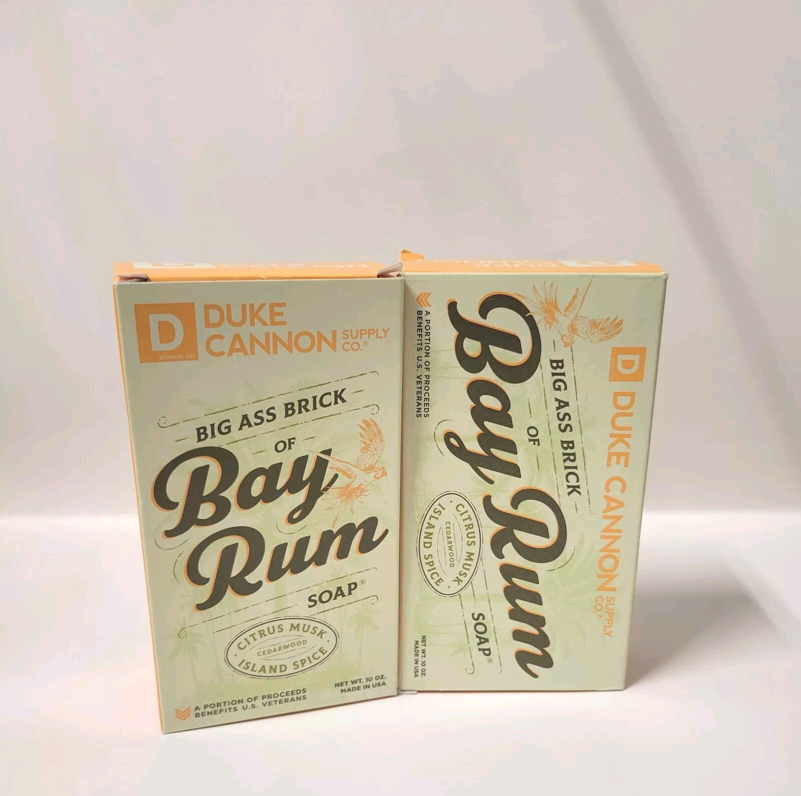 (2 Pack) Duke Cannon – Men’s Bar Soap – Bay Rum – Citrus Musk – 10 Oz Each Bar