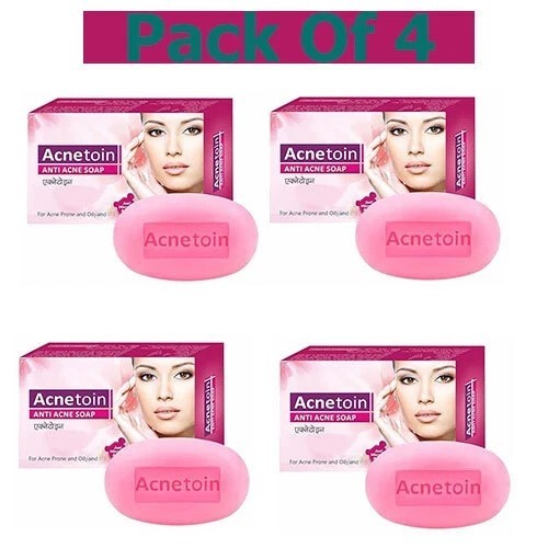 Leeford Women’s Acnetoin Anti Acne Bathing Soap Bar For Oily Skin Pack 4 x 75 gm