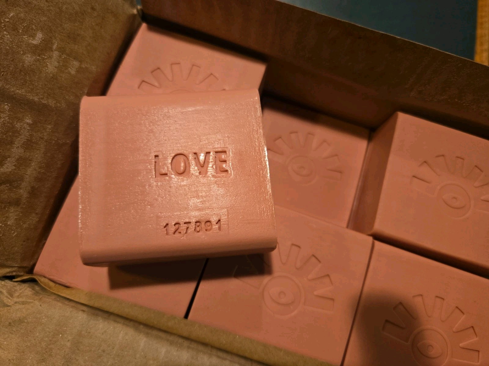 AYEYA Soap LOVE Soap Lot Of 24ea 3.75oz Bars! PINK NATURAL